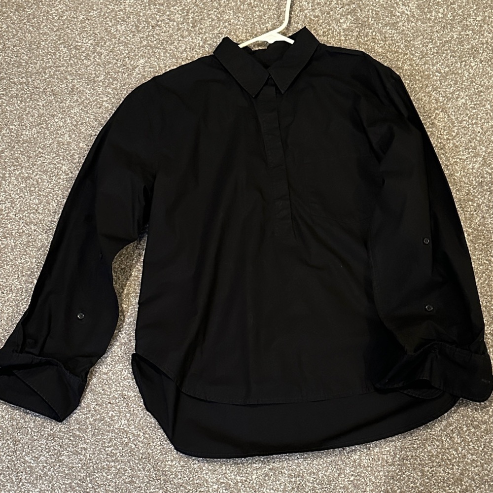 Citizens Of Humanity Black Popover Shirt-S - Picture 4 of 4